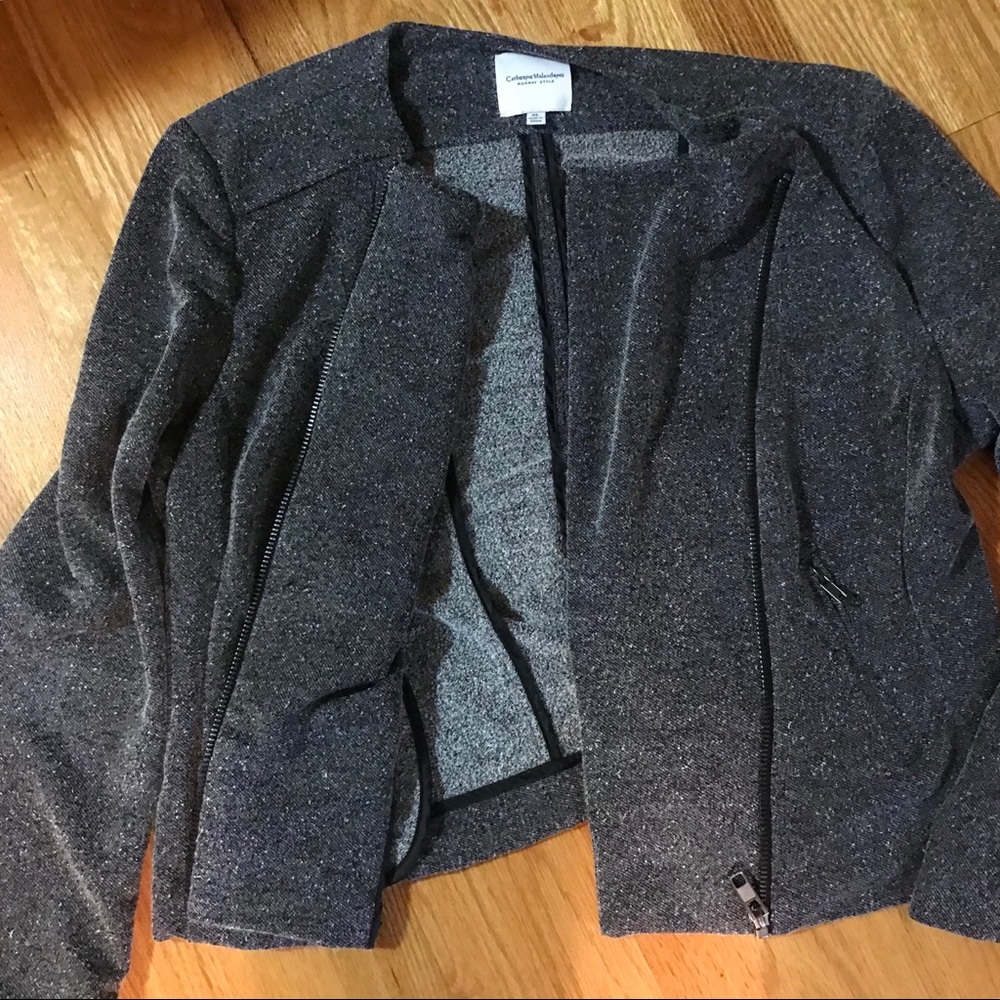 Catherine Malandrino Runway Style XL Gray Jacket - Picture 8 of 8